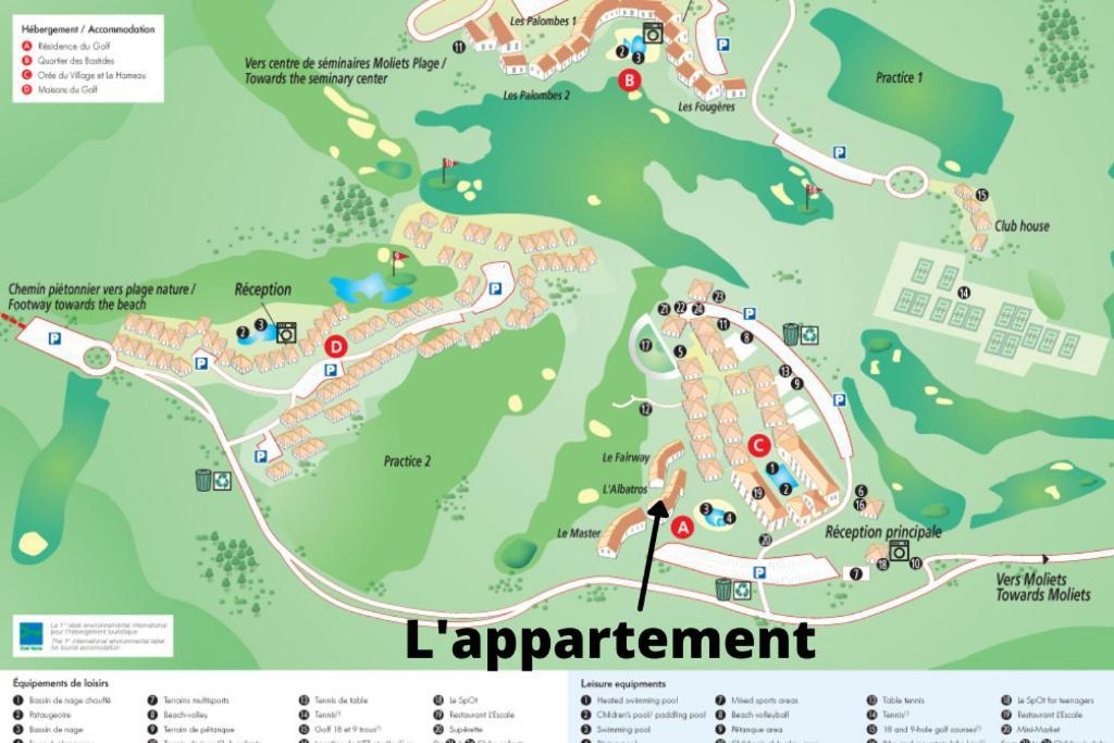 L'Appart Vue Golf Piscines Nature Ocean A Moliets Apartment Luaran gambar